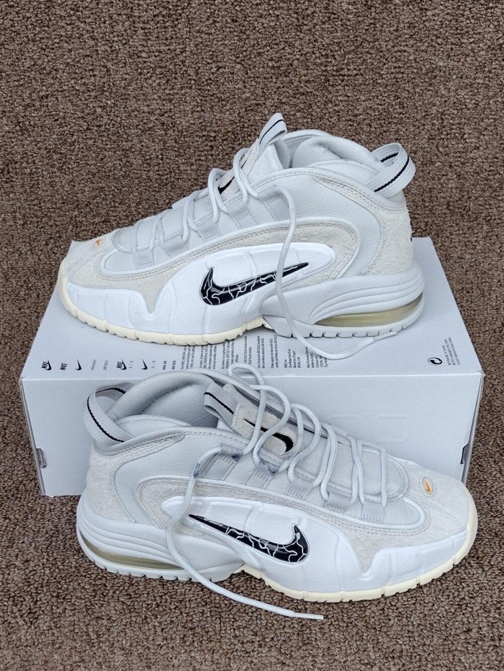 Nike Air Max Penny Photon Dust Black Summit White Mens Size 8.5 Sneaker